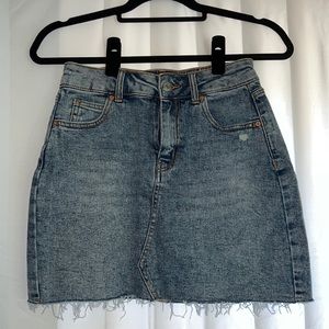Wild Fable Distressed Denim Mini Skirt